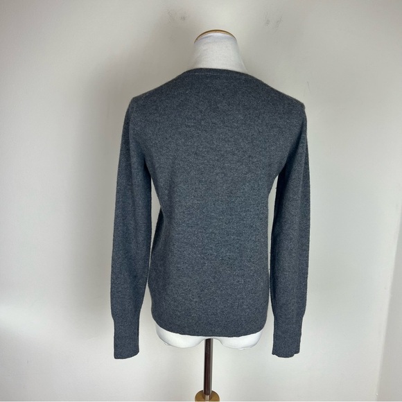 Everlane 100% Cashmere Crewneck Sweater Gray Size S - Picture 3 of 5